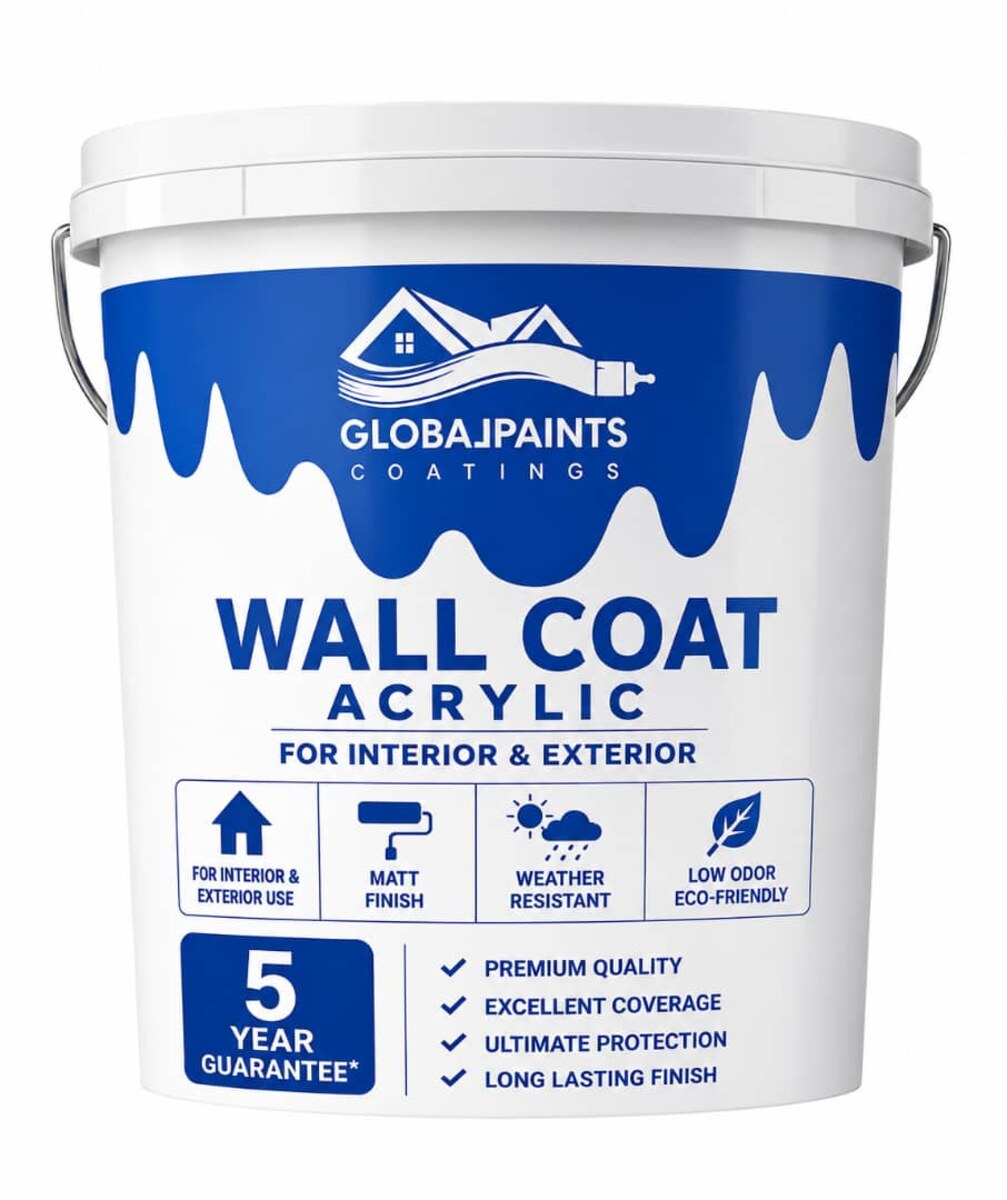 Wall Coat acrylic paint bucket for interior and exterior use, 20 litres